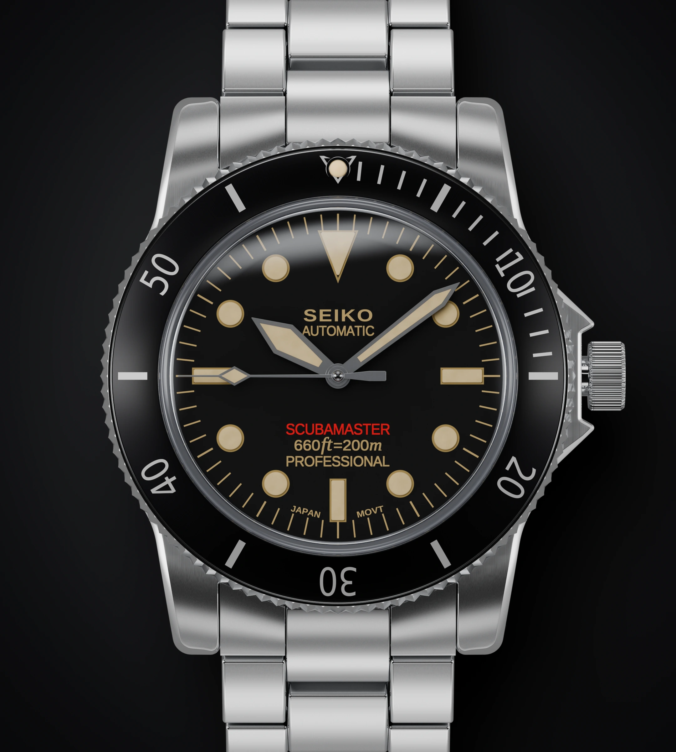 Illustration sans marque du style Submariner vintage